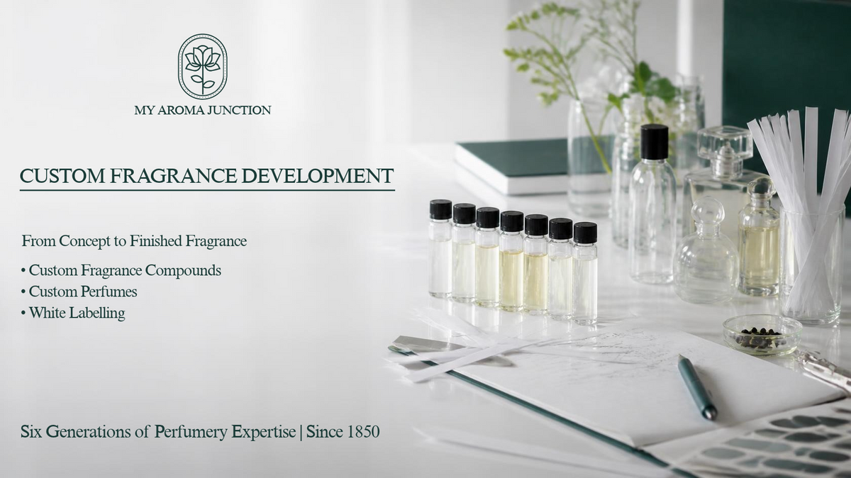 Custom fragrance development, perfume formulation and white labelling by MY AROMA JUNCTION