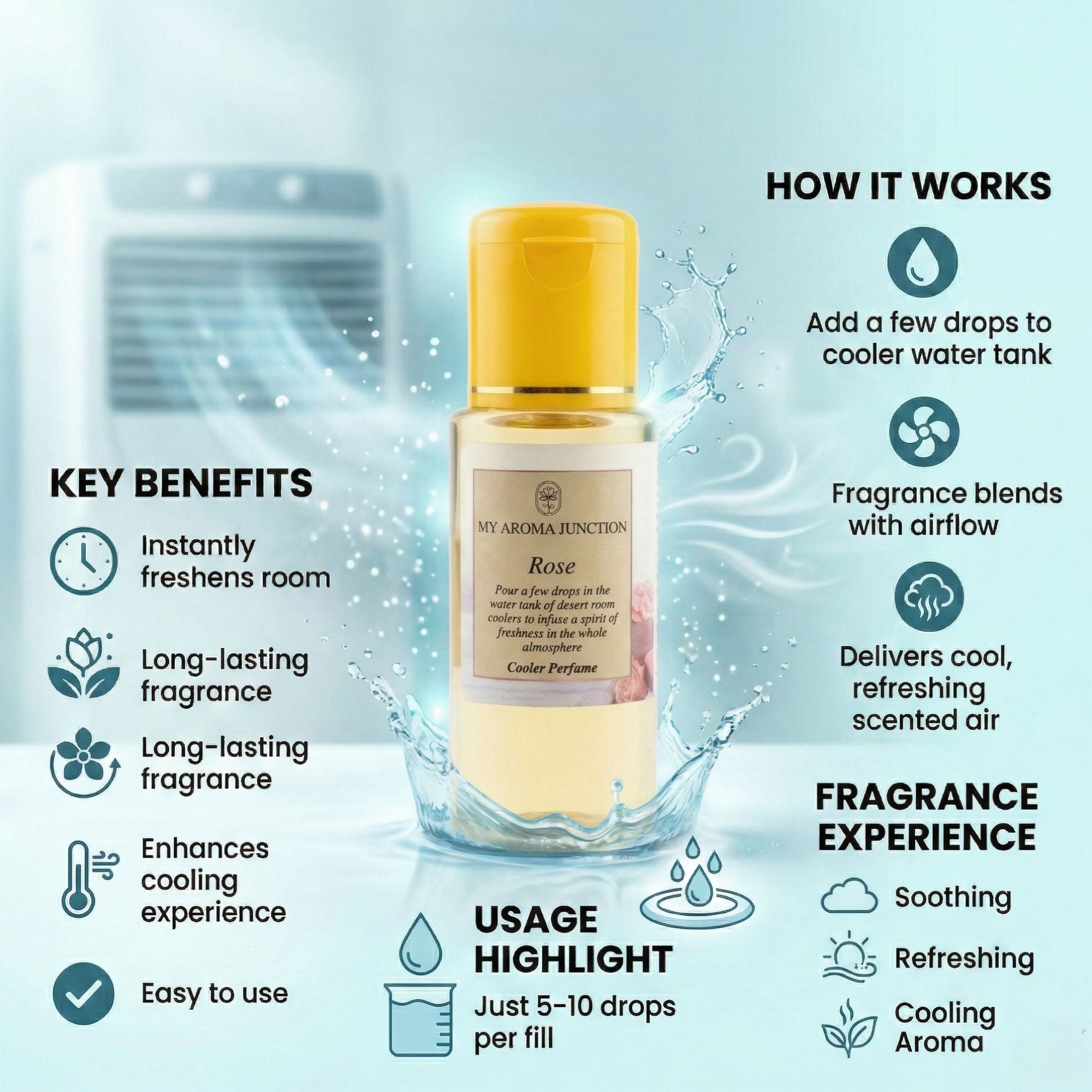 Rose Cooler Perfume 500ml