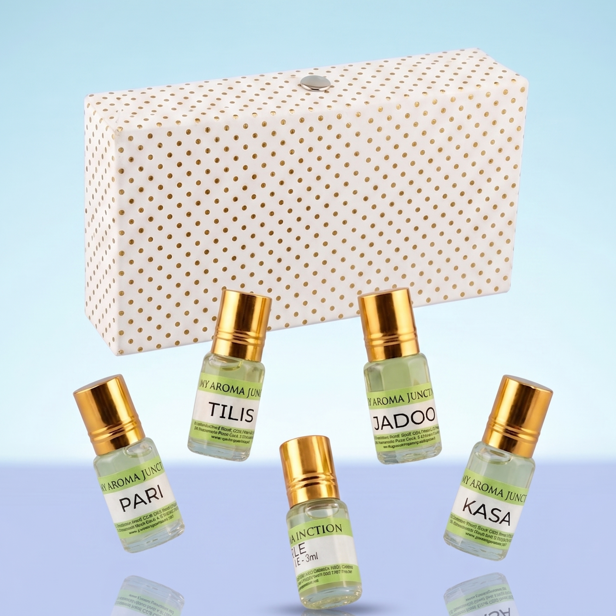 5 × 3ML Attar Gift Pack | Customizable Set of 5 Fragrances