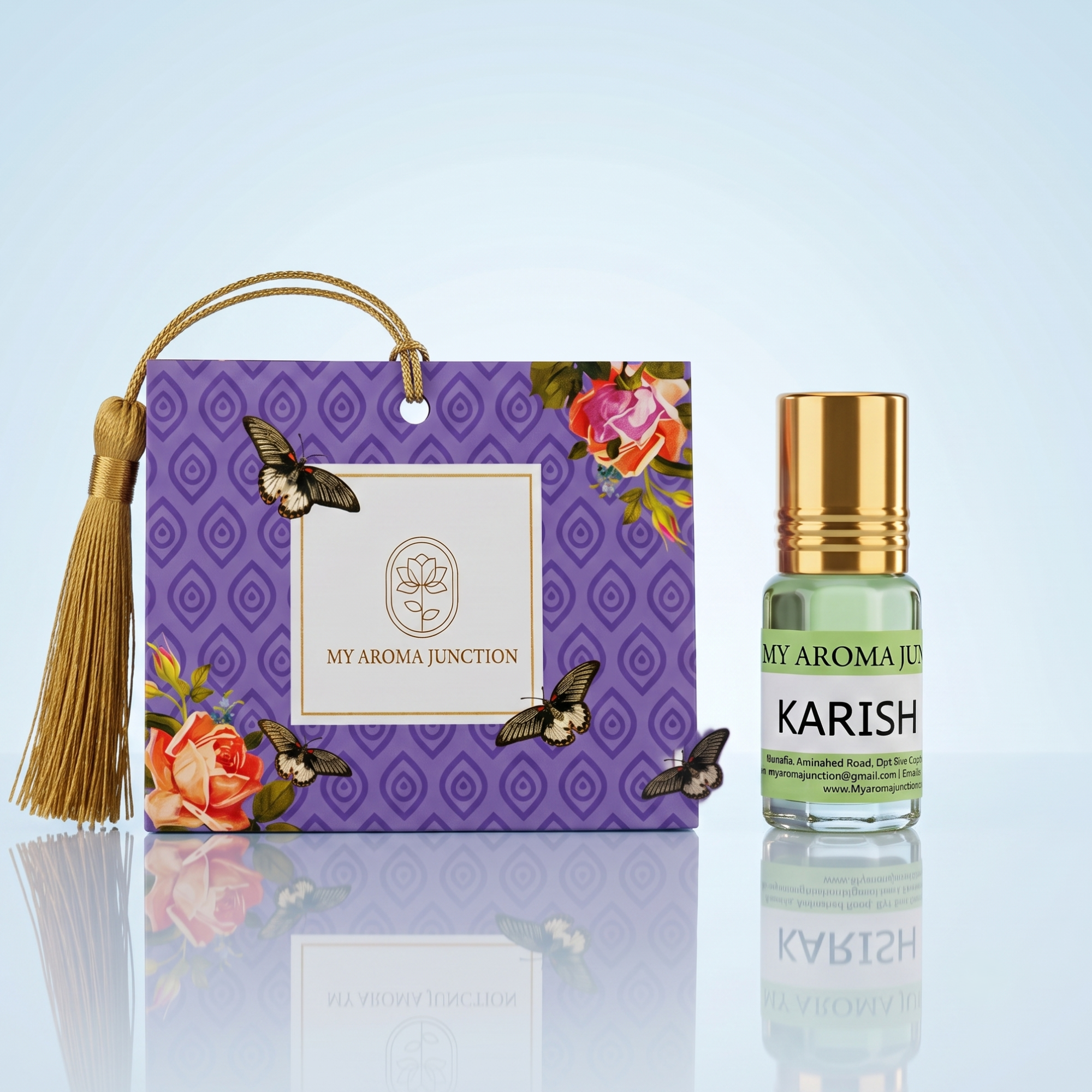 3ML customizable attar gift pack by MY AROMA JUNCTION in decorative gift packaging