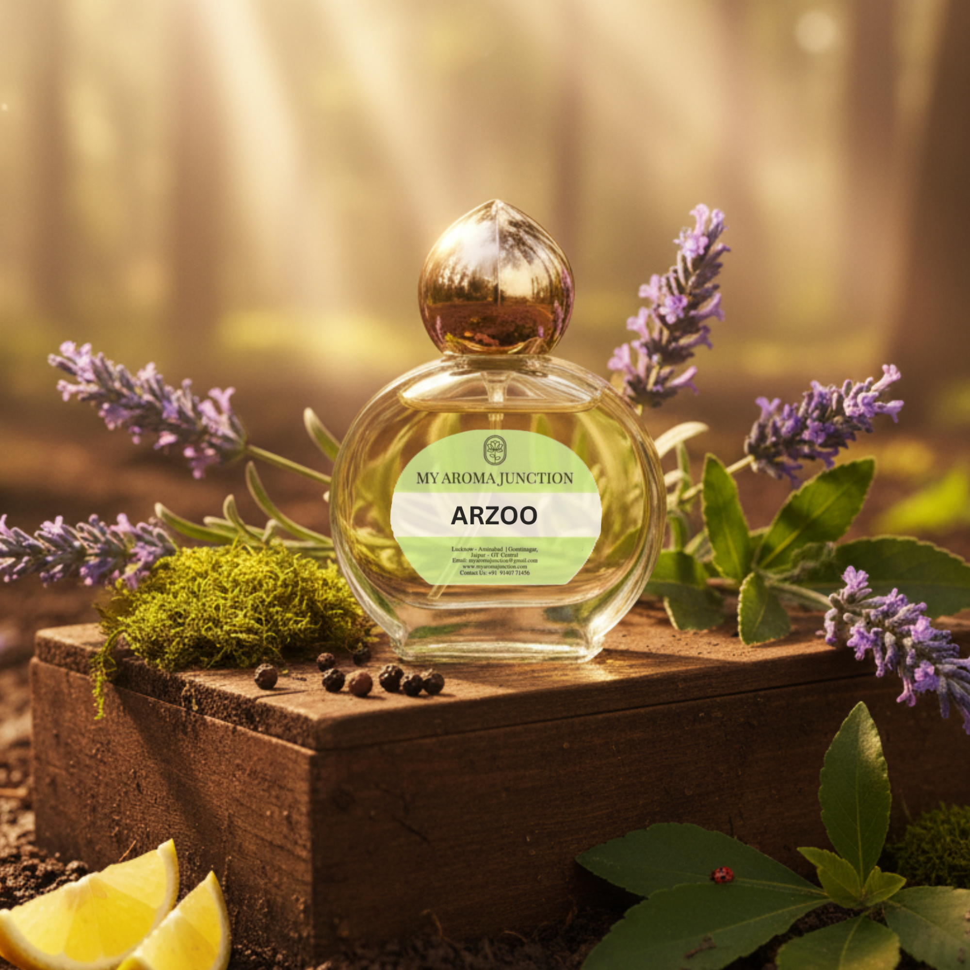 Arzoo Attar 12ml – Aromatic Woody Spice with Fresh Citrus