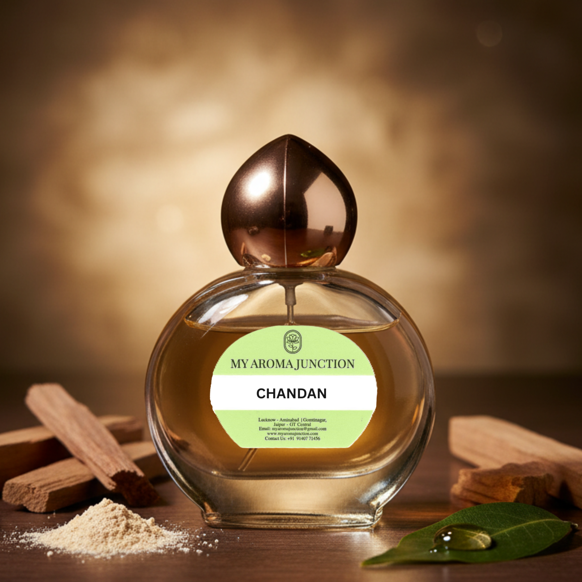 Chandan Attar 12ml – Pure Sandalwood Fragrance