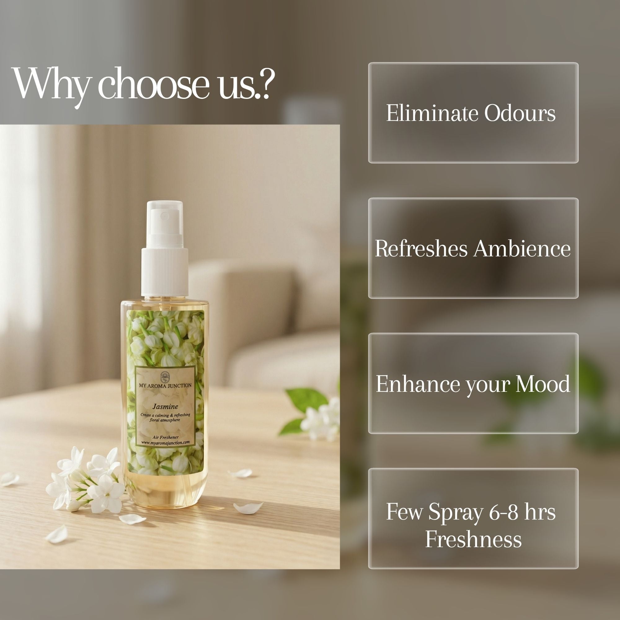 Jasmine Bliss Room Spray Air Freshener