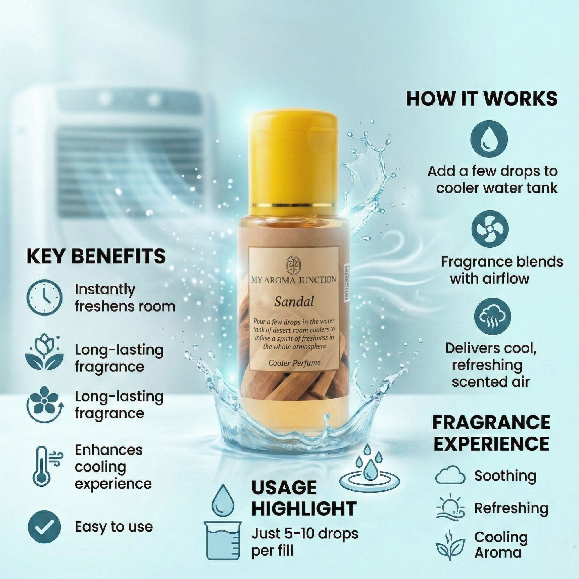 Sandal Cooler Perfume 500ml