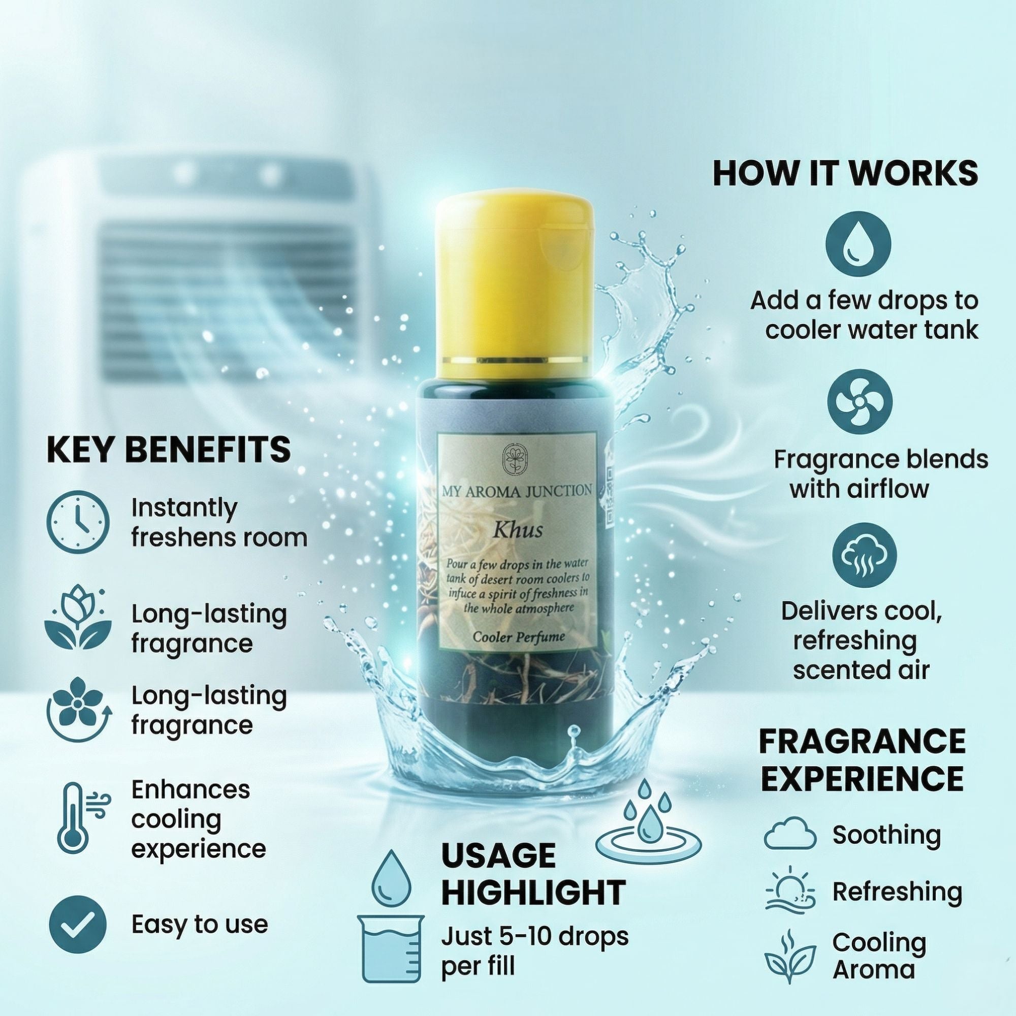 Khus Cooler Perfume 500ml
