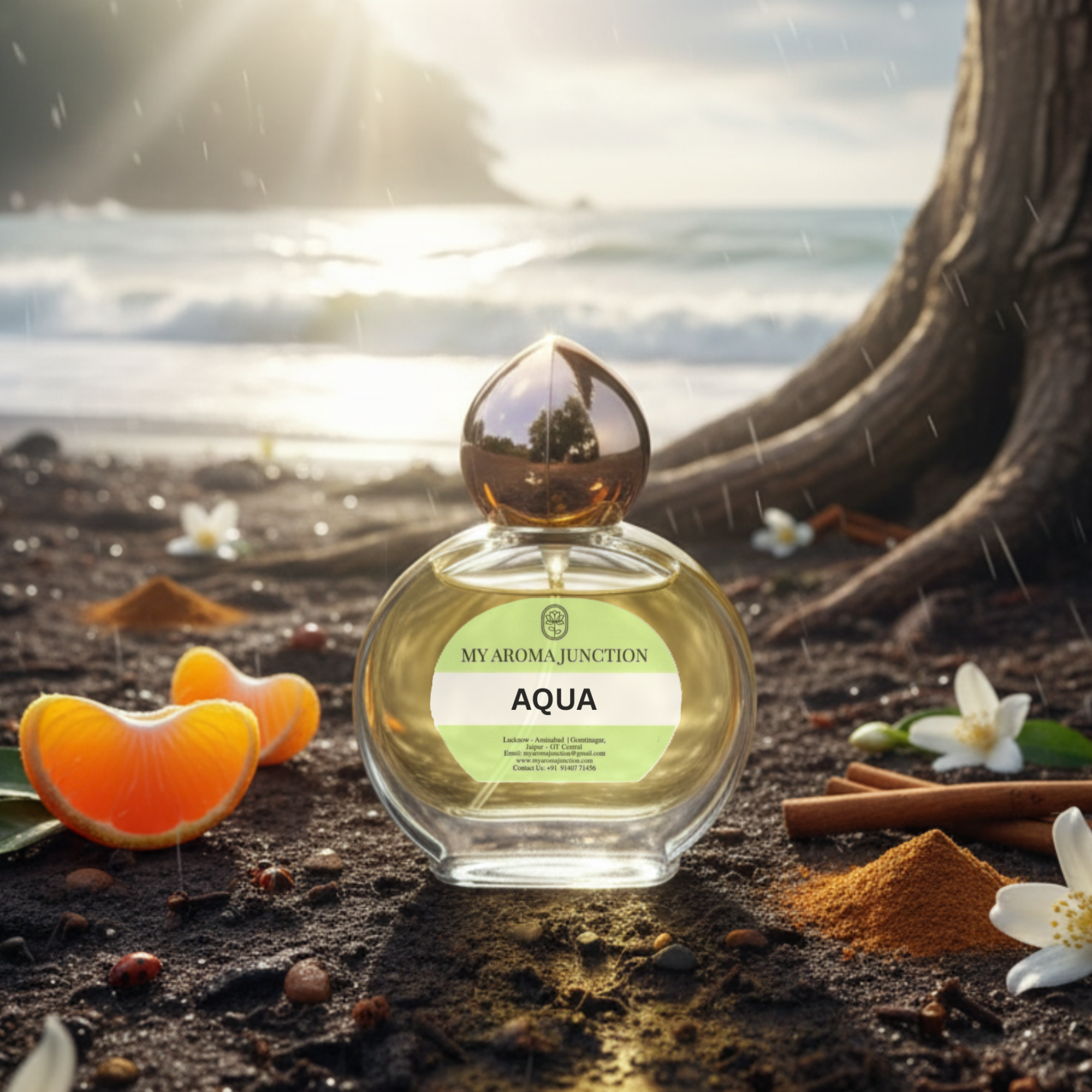 Aqua Attar 12ml – Fresh Marine & Spicy Floral Blend