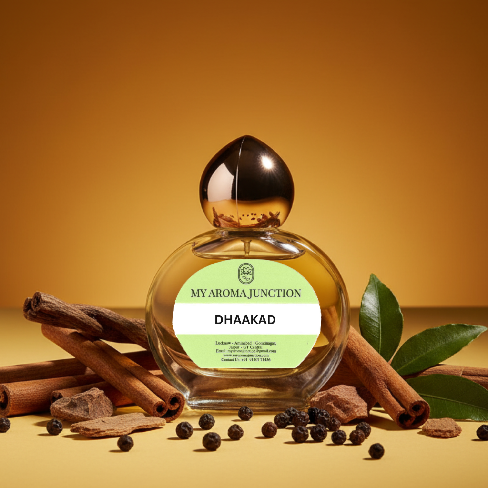 Dhaakad Attar 12ml – Fiery Oudh & Spicy Woody Blend for Men