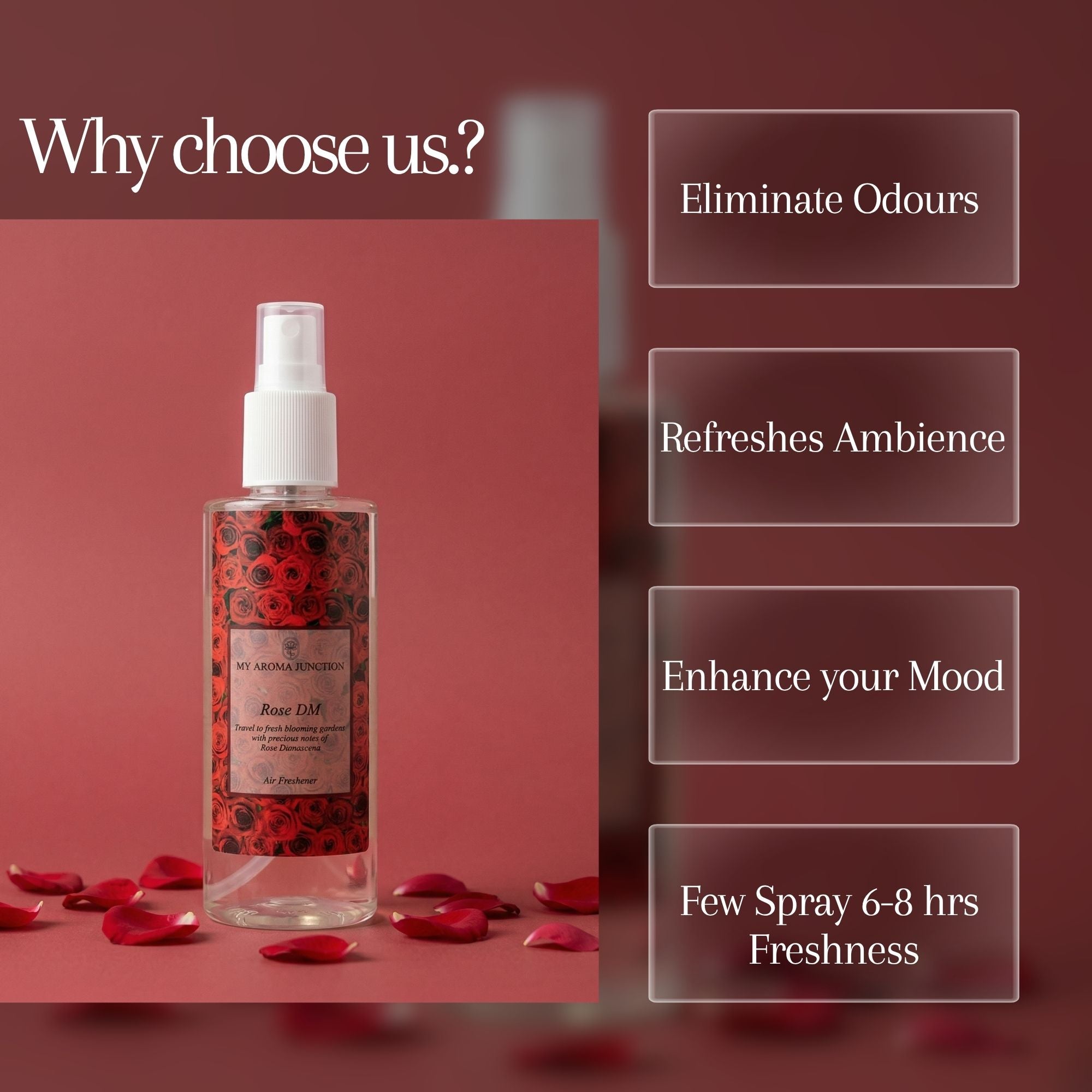 Rose Damascena Room Spray Air Freshener
