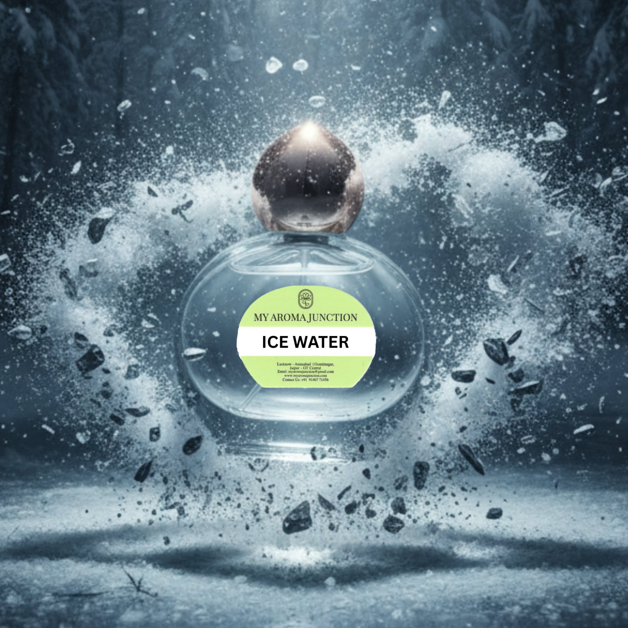 Ice Water Attar 12ml – Crisp Aquatic Citrus with Spicy Floral Warmth