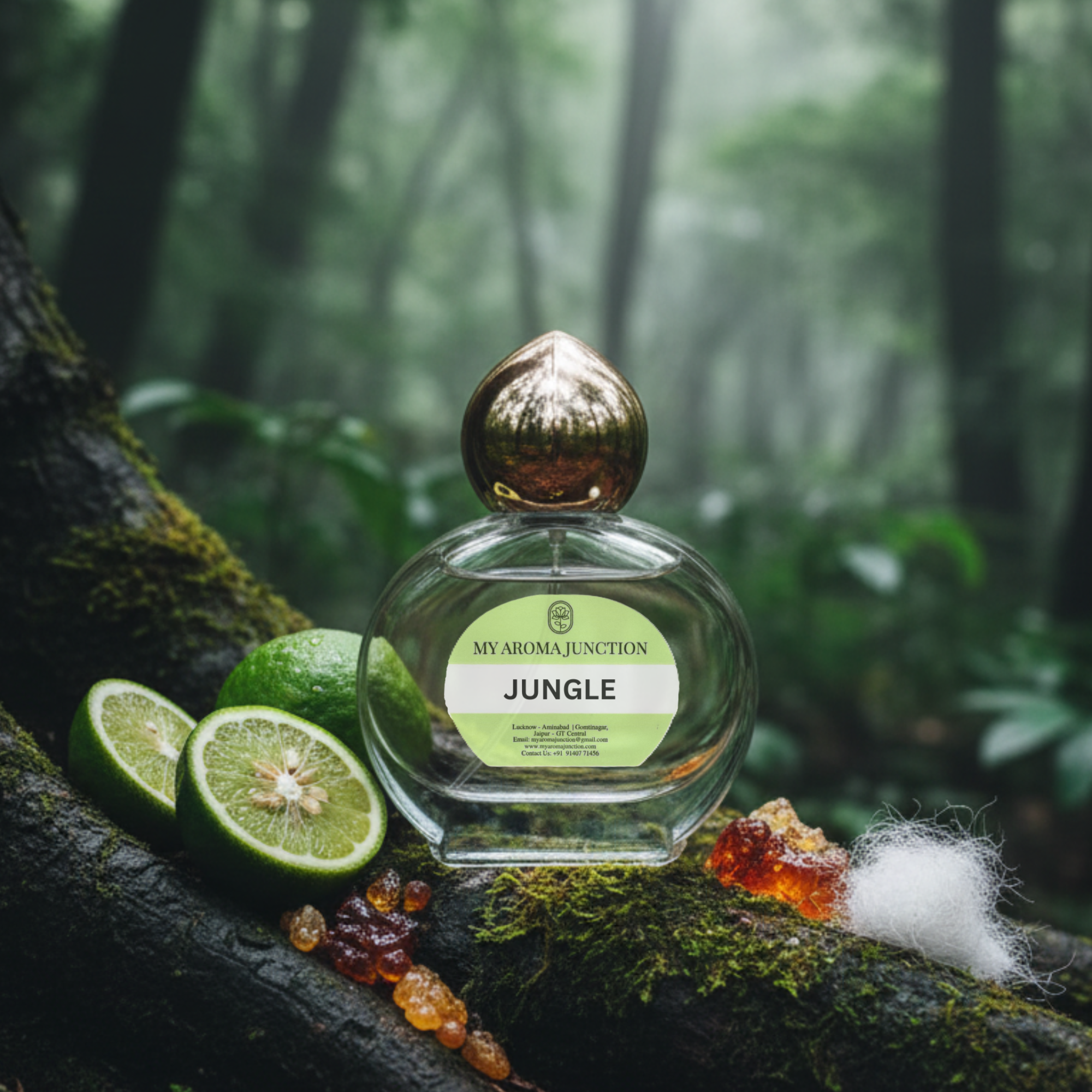 Jungle Attar 12ml – A Wild Fusion of Marine & Musk