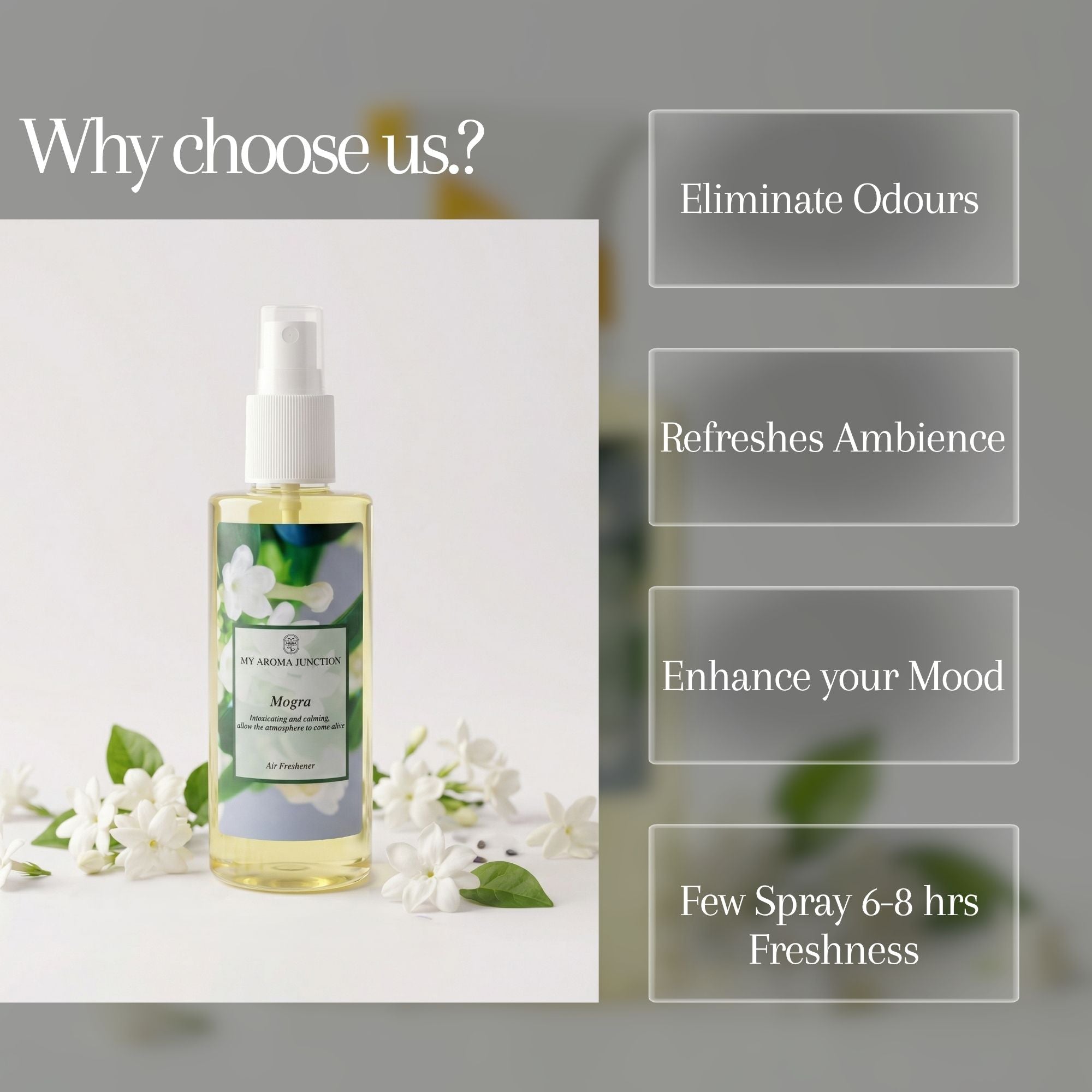 Fresh Mogra Room Spray Air Freshener